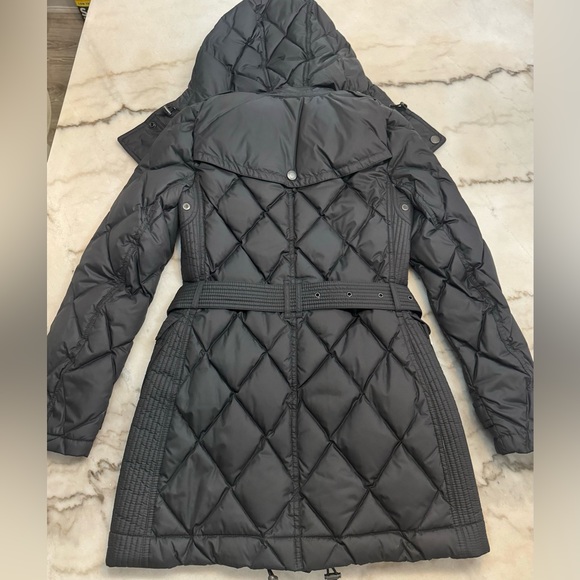 NWT Burberry Brit Black Puffer Coat with removable hood/belt - Picture 7 of 16